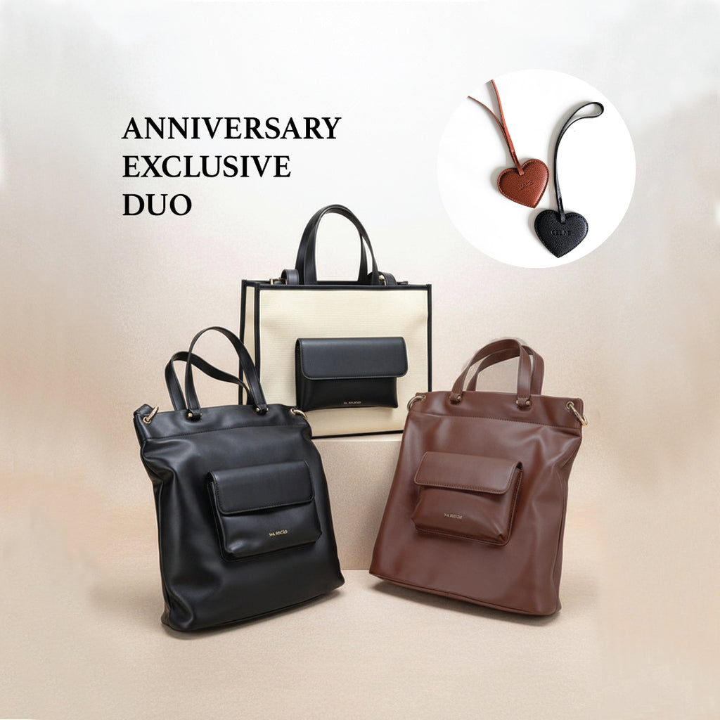 Anniversary Exclusive Duo — 2 Bags for RM399 + Free Bag Charm with Name Engraving
