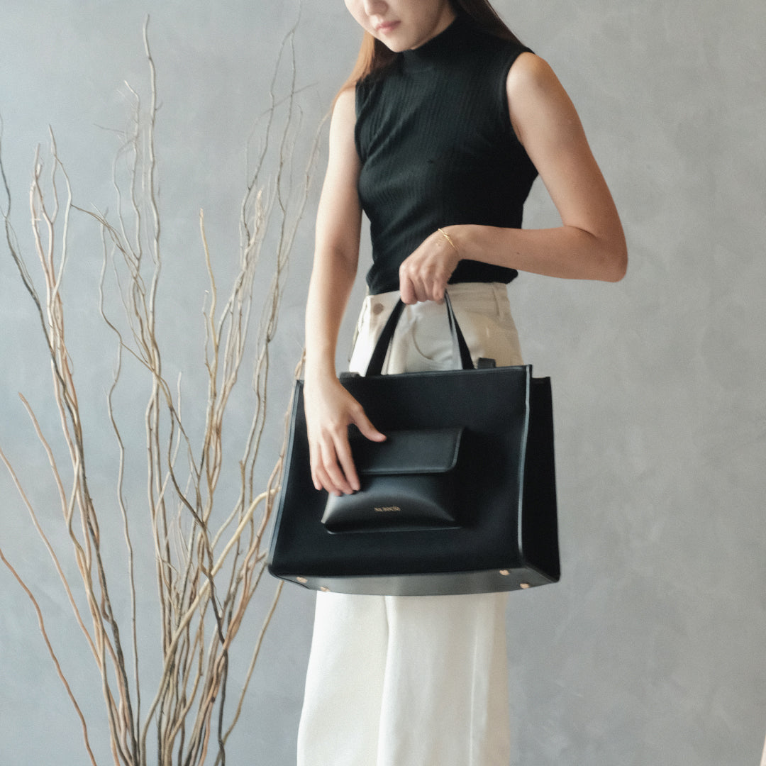 Faye Tote Bag / Full Black