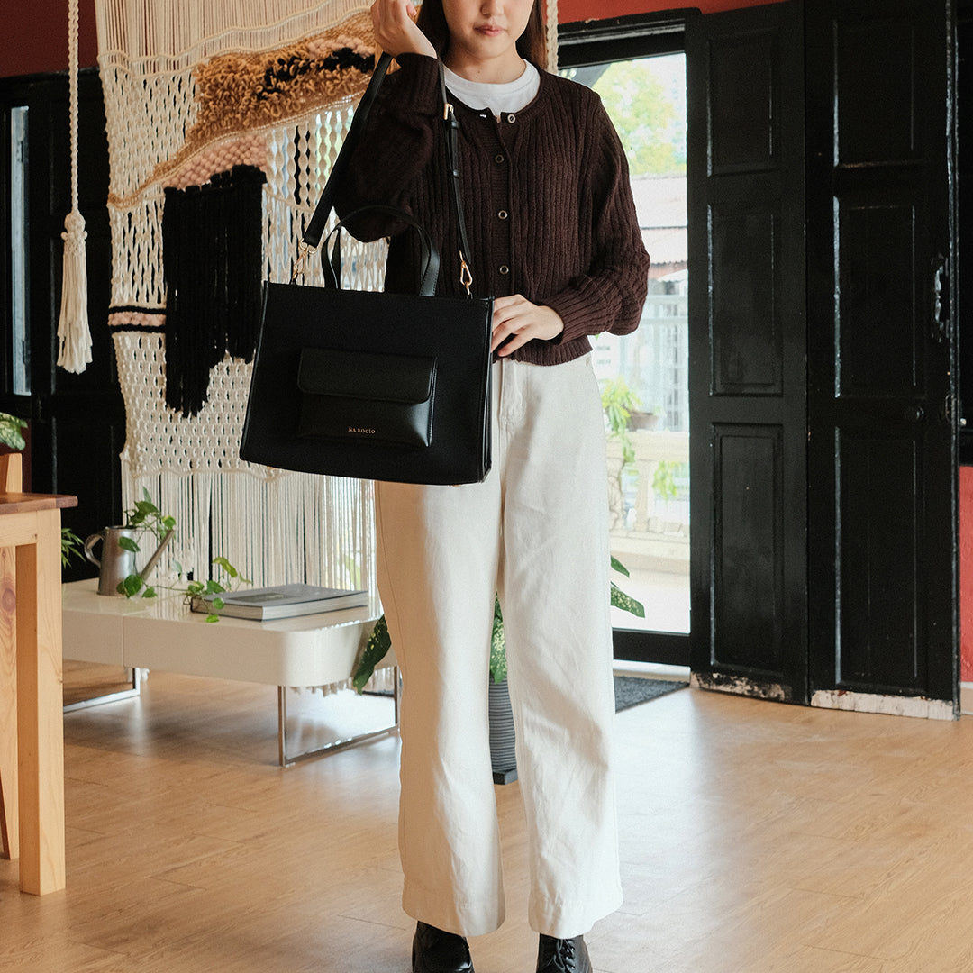 Faye Tote M / Full Black