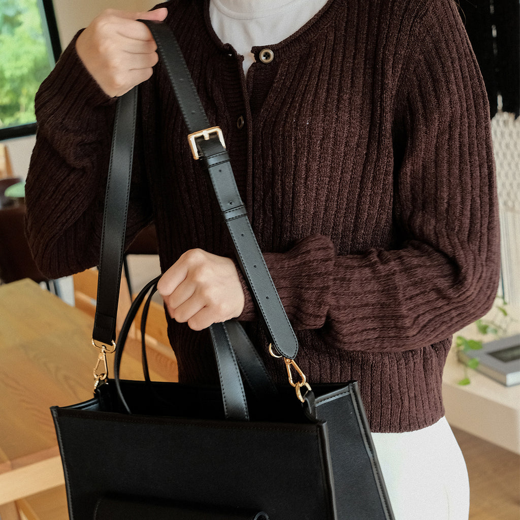 Faye Tote M / Full Black