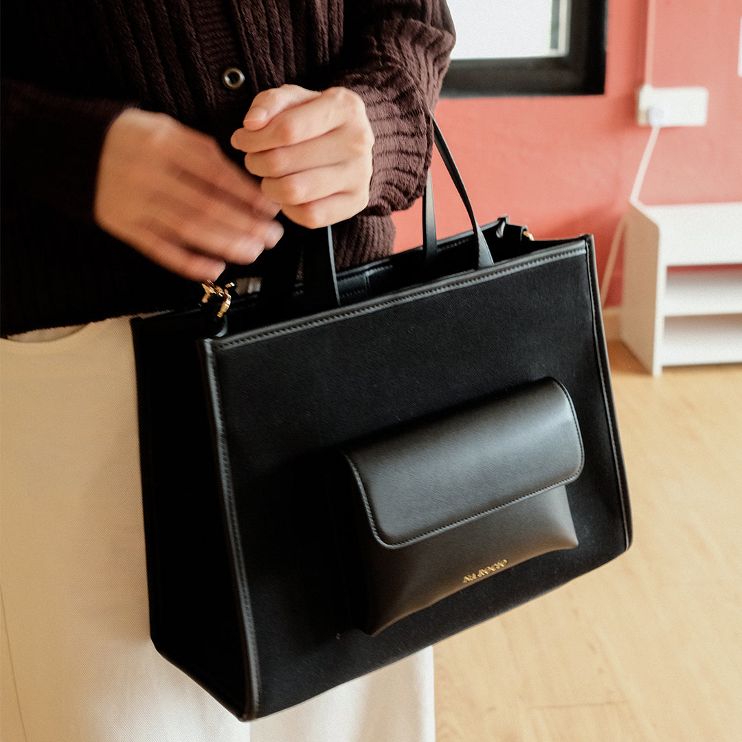 Faye Tote M / Full Black