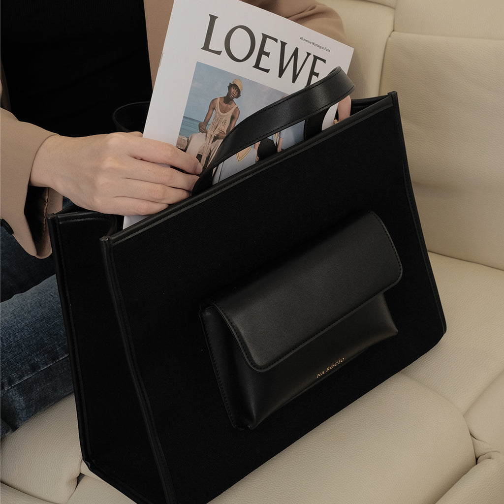 Faye Tote Bag / Full Black