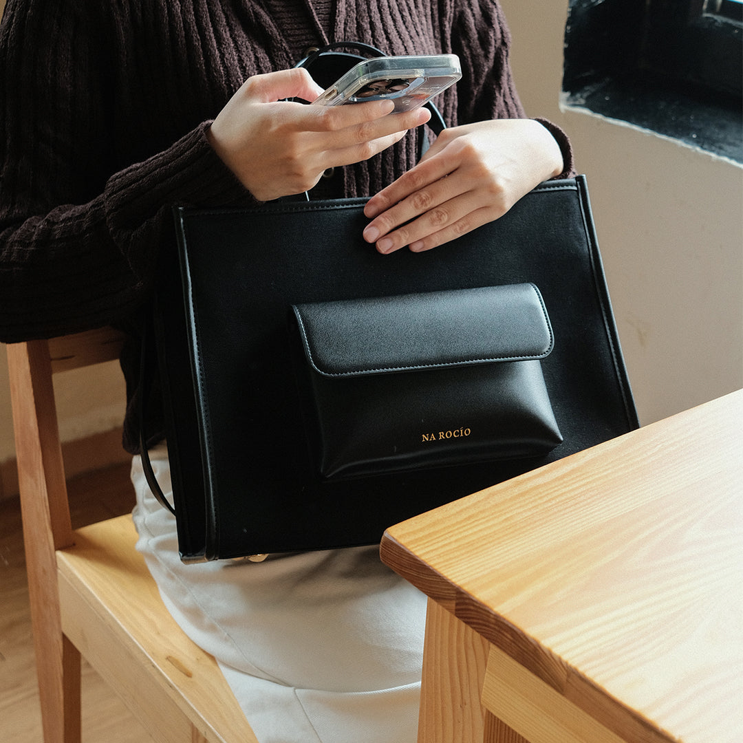 Faye Tote M / Full Black