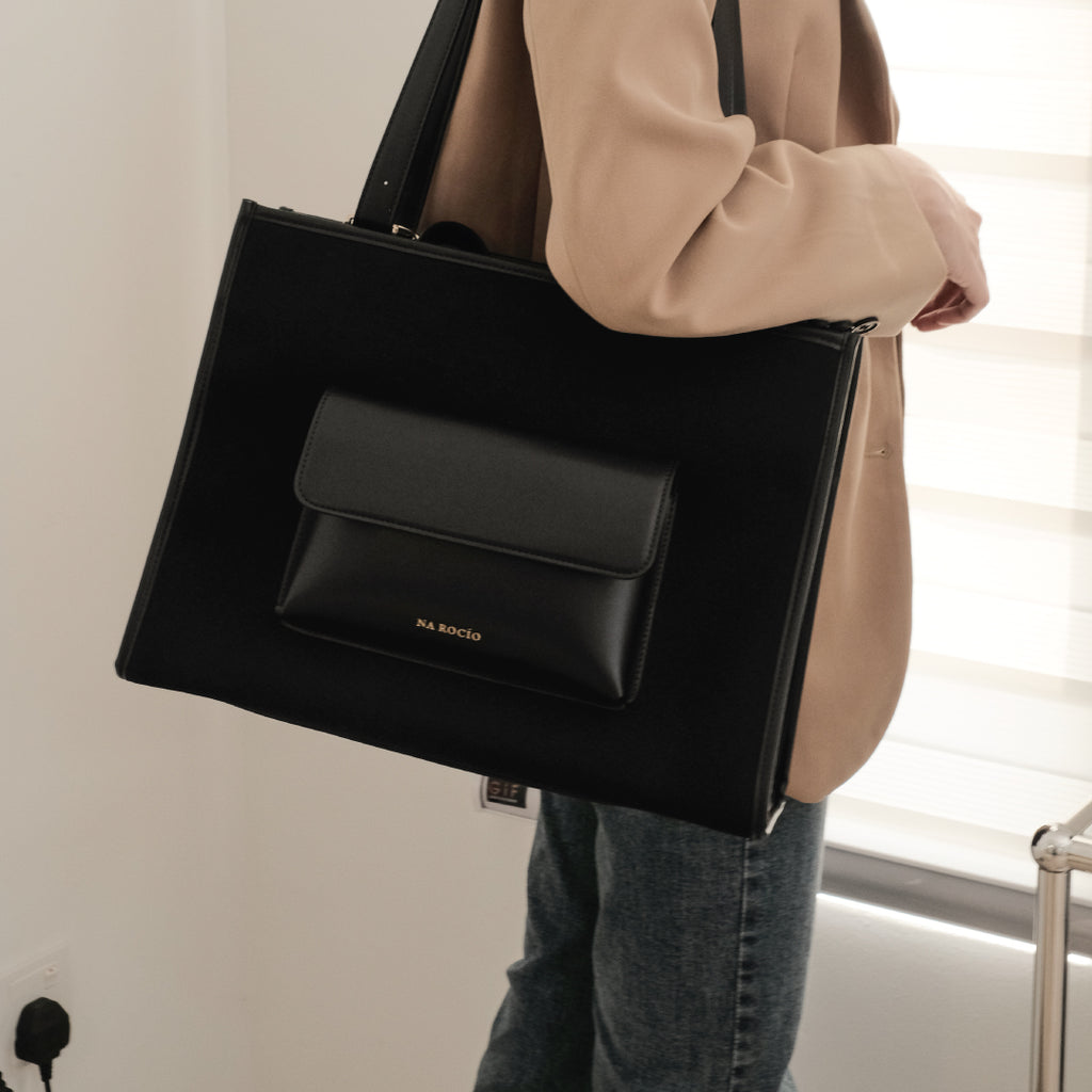 Faye Tote Bag / Full Black