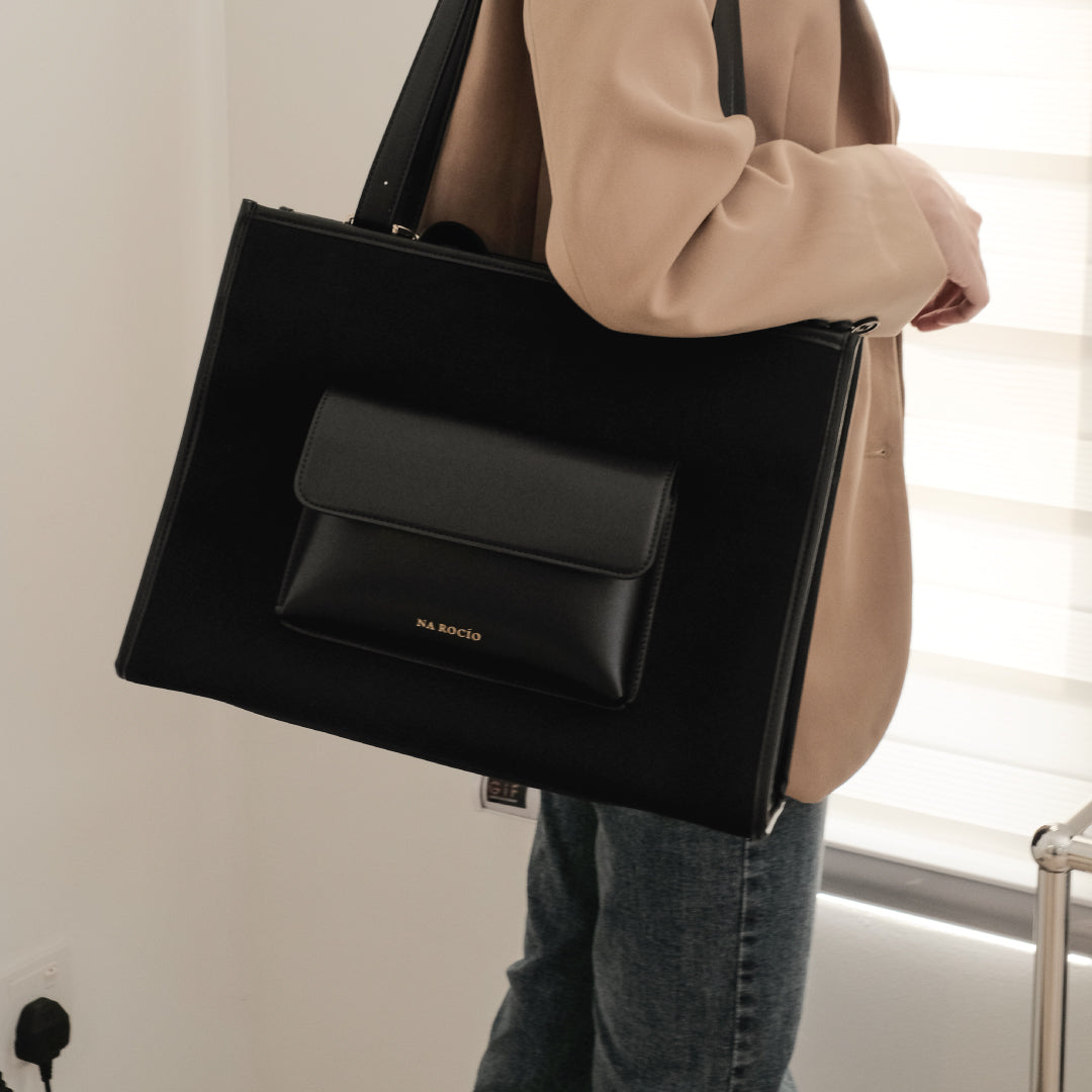 Faye Tote Bag / Full Black