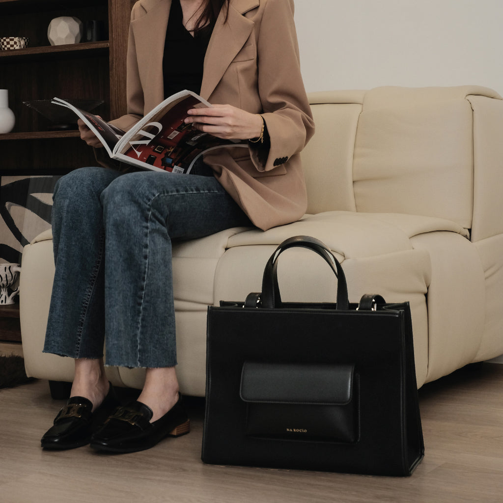 Faye Tote Bag / Full Black